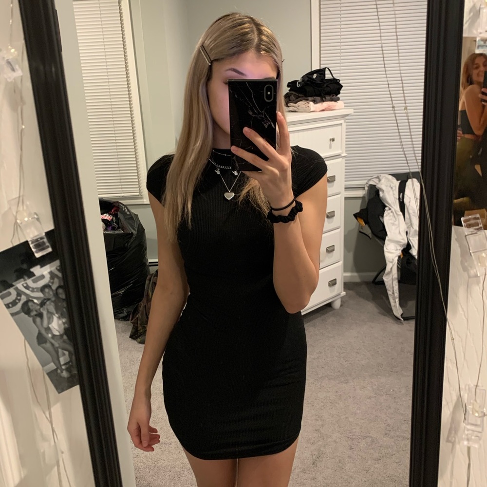 NWT prettylittlething ribbed bodycon dress